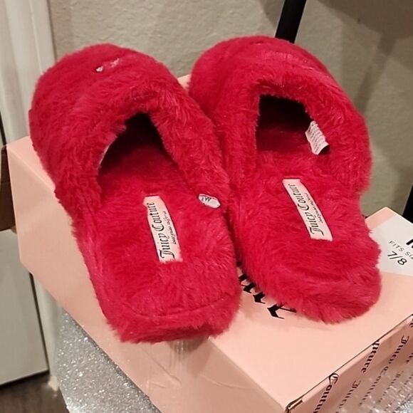 Juicy Couture Rhinestone Crown Logo Slippers - Picture 4 of 7